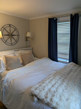 On Falmouth Harbor, Desirable  Cape Cod vacation rental - Queen Bed, Bedroom 2 of 3. Has bureau and closet.
