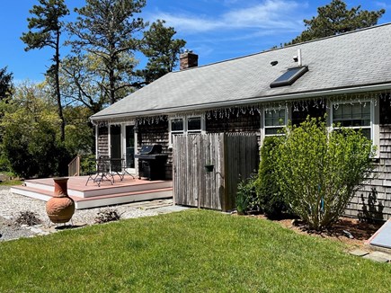 South Chatham Cape Cod vacation rental - Semi-private back yard for relaxing and enjoying an evening fire