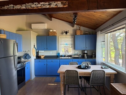 Wellfleet Cape Cod vacation rental - Well stocked kitchen with views of the bay and marsh.