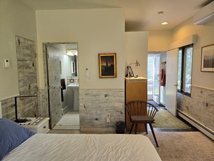 South Truro MA Cape Cod vacation rental - Lower level queen bedroom with private shower bath