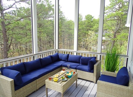 South Truro MA Cape Cod vacation rental - Our favorite place to relax – the screened in porch