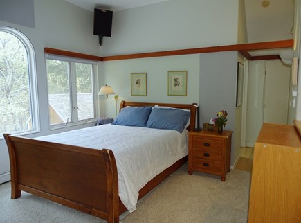 South Truro MA Cape Cod vacation rental - Upstairs queen bedroom adjacent to bathroom