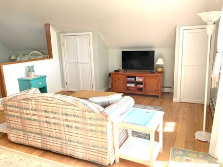 North Falmouth Cape Cod vacation rental - Living room has TV, two closets
