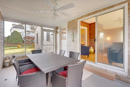 Dennis Cape Cod vacation rental - Dining area on covered porch