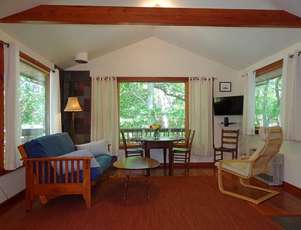 Provincetown Cape Cod vacation rental - Dining area with views of lush, private back yard