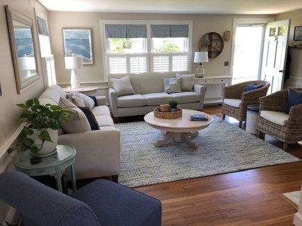 West Harwich Cape Cod vacation rental - Sun-filled living room is the perfect place to entertain family.