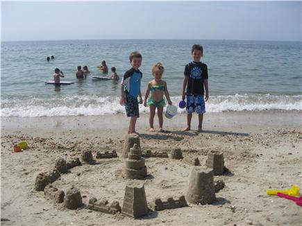West Hyannisport Cape Cod vacation rental - This beach has the best castles built by fully-qualified experts