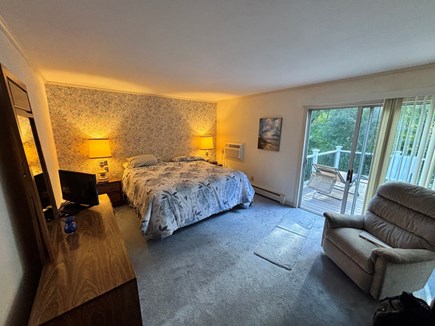 Hyannis area, by Covell's & Cr Cape Cod vacation rental - Main floor master bedroom with king bed & outdoor deck.