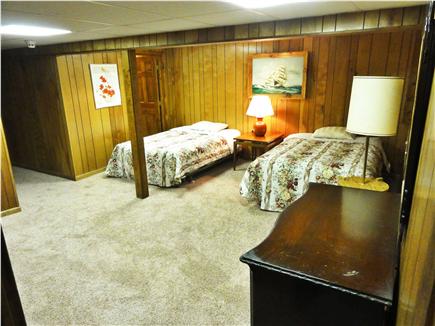 West Hyannisport Cape Cod vacation rental - Lower floor larger bedroom, two queens, bathroom with shower
