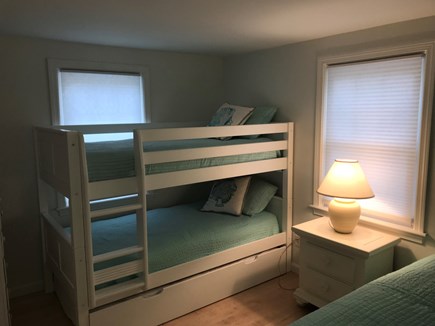 New Seabury, Mashpee, Poppones Cape Cod vacation rental - Bedroom #3 Bunk bed with Trundle and Queen bed