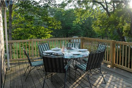 Orleans Cape Cod vacation rental - Evening on the upper deck