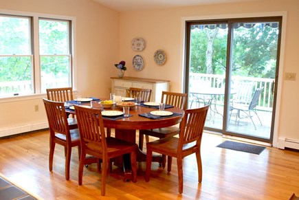 Orleans Cape Cod vacation rental - Dining area in open living plan. Table expands with leaf.