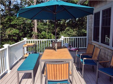 Wellfleet Cape Cod vacation rental - Dining on the deck is a must!