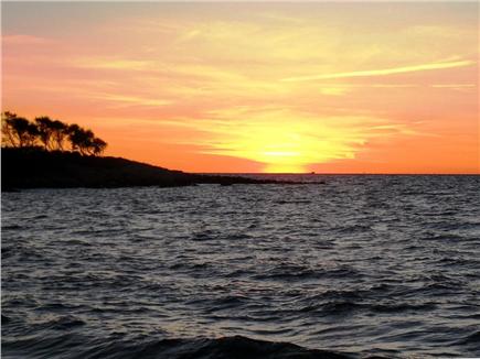 Woods Hole/Sippewissett/Gunnin Cape Cod vacation rental - Sit on an inviting bench and enjoy the sunset over the bay...