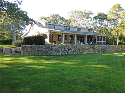 Hyannisport Cape Cod vacation rental - Large deck and screened porch overlooking spacious back yard