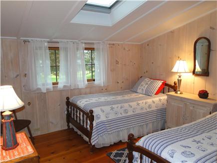 Hyannisport Cape Cod vacation rental - Second twin bedroom upstairs with skylight