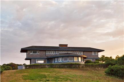 Woods Hole Cape Cod vacation rental - View from front lawn (living room, east and west dining & bedroom