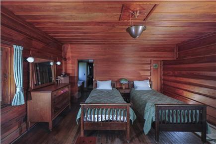 Woods Hole Cape Cod vacation rental - East bedroom looking onto Nobska lighthouse and Martha's Vinyeard