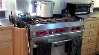 Popponesset, Mashpee Cape Cod vacation rental - Commercial stove in gourmet kitchen