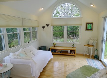 Chatham Cape Cod vacation rental - Our favorite room: the sun room with slider to back patio