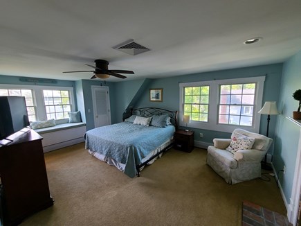 Harwich Cape Cod vacation rental - Master bedroom Suite with attached bath, king bed and lake view