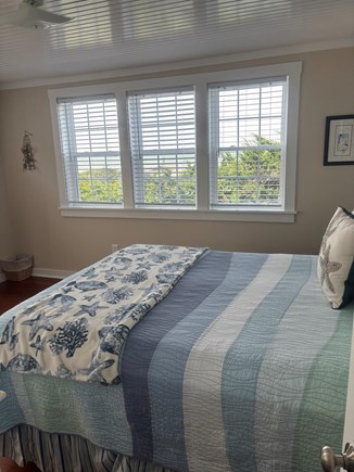Eastham Cape Cod vacation rental - Bedroom with queen and view of bay.