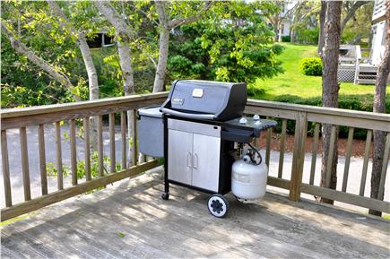 Chatham Cape Cod vacation rental - Char-Broil gas grill on lower deck.