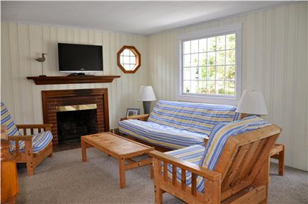 Chatham Cape Cod vacation rental - Living room with flat-panel TV & cable.