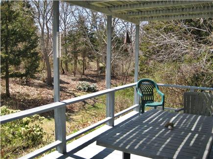 Orleans Cape Cod vacation rental - Another view of side deck;  grill and outdoor shower out back.
