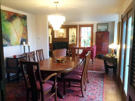 West Falmouth Cape Cod vacation rental - Open dining room, seats 8