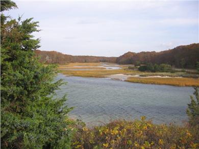 West Falmouth Cape Cod vacation rental - Old Silver Beach estuary behind the home