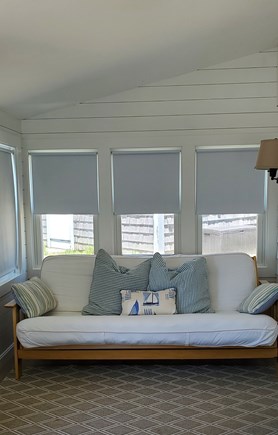 Dennisport Cape Cod vacation rental - Sunroom North Side with Futon