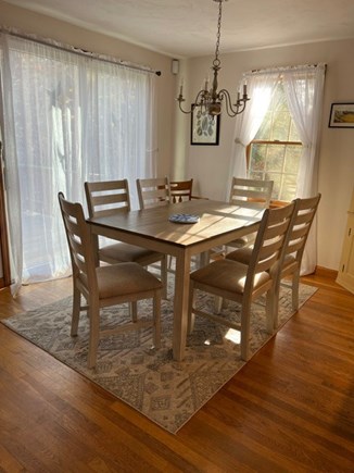 Harwich Cape Cod vacation rental - Dining Area - deck is on the left, kitchen is on the right