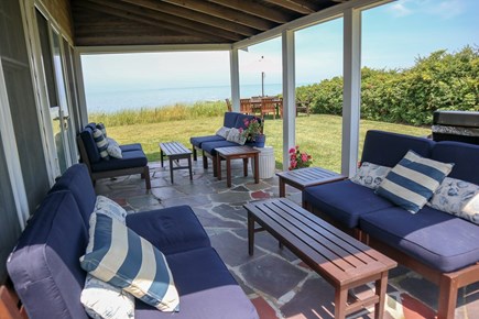 Brewster Cape Cod vacation rental - Covered patio is the perfect spot on a sultry summer day.