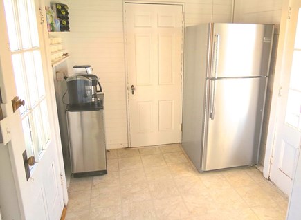 Brewster Cape Cod vacation rental - Spare fridge and ice maker in the pantry area.