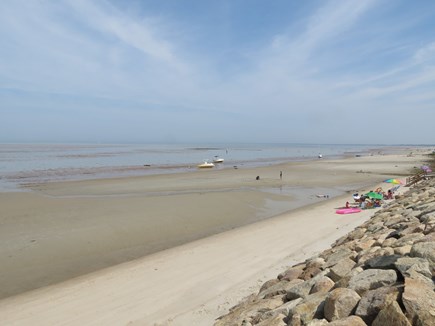 Brewster Cape Cod vacation rental - Looking east at low tide toward Orleans and Eastham.