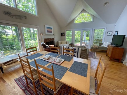 Orleans Cape Cod vacation rental - View from the kitchen to the dining area and living room