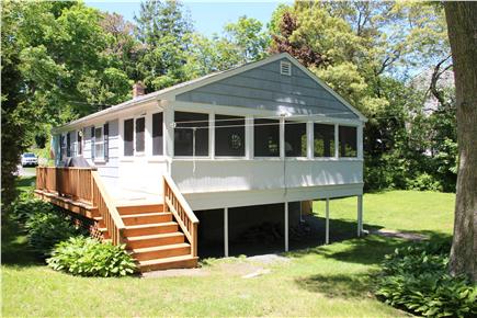 Sagamore Beach Cape Cod vacation rental - Back Yard and Screened in Porch