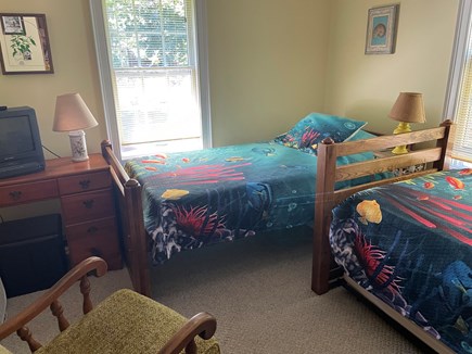 Brewster Cape Cod vacation rental - 2nd bedroom (two single beds)