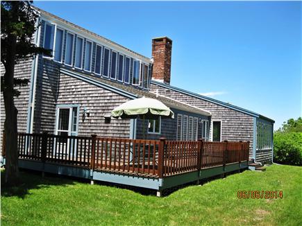East Sandwich Cape Cod vacation rental - Gather on the front deck to eat or relax in privacy.