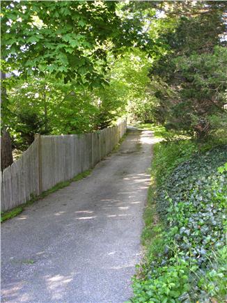 Woods Hole, Quissett Harbor Cape Cod vacation rental - Pathway to residence (Private Drive).