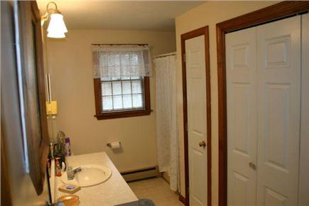 Harwich Cape Cod vacation rental - Downstairs Bathroom/Laundry Room w/ new washer and dryer