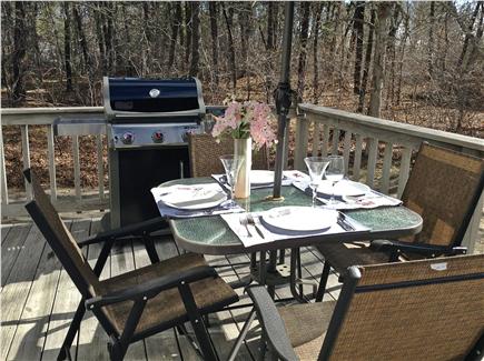 Harwich Cape Cod vacation rental - Great deck for dining with brand new Weber grill & just relaxing