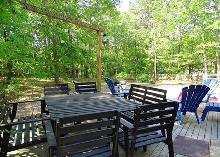 North Eastham Cape Cod vacation rental - Deck facing out - great place for dining 