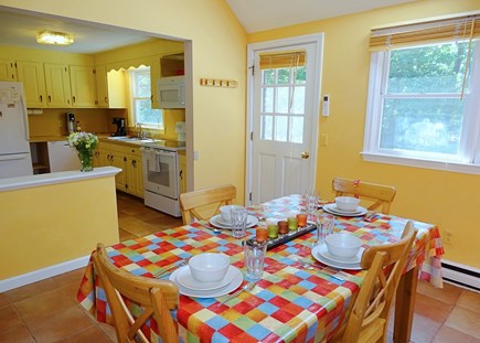 North Eastham Cape Cod vacation rental - Dining room with door to back yard