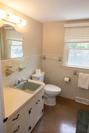 Chatham Cape Cod vacation rental - Upstairs bathroom with shower and bathtub