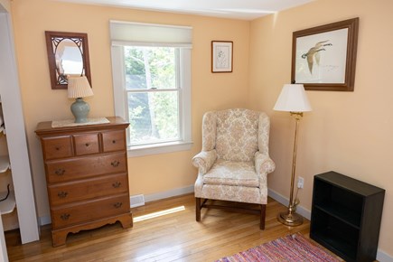 Chatham Cape Cod vacation rental - Large upstairs bedroom #1 with sitting area and queen bed