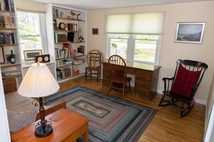 Chatham Cape Cod vacation rental - Library with desk and couch