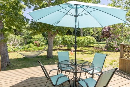 Chatham Cape Cod vacation rental - Enjoy al fresco dining on the sunny deck (gas grill available)