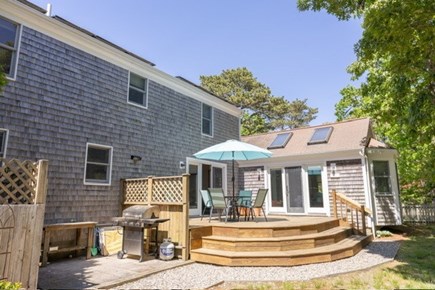 Chatham Cape Cod vacation rental - Large and private deck. Outside shower also pictured here.